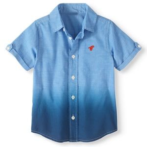 3T Wrangler Toddler Boy Dip Dye Button Down Shirt
